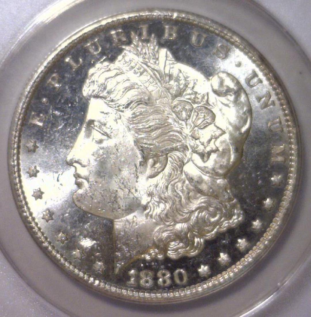 1880-S Morgan Silver Dollar ANACS MS63 OBV PL (1 of 3)