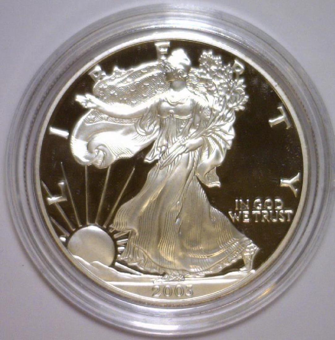 2003 Silver American Eagle Proof with Box & COA (1 of 3)