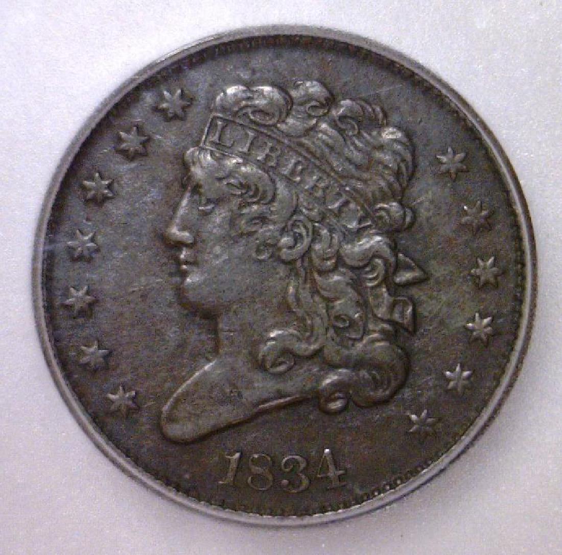 1834 Classic Head Half Cent ICG VF20 Details (1 of 3)
