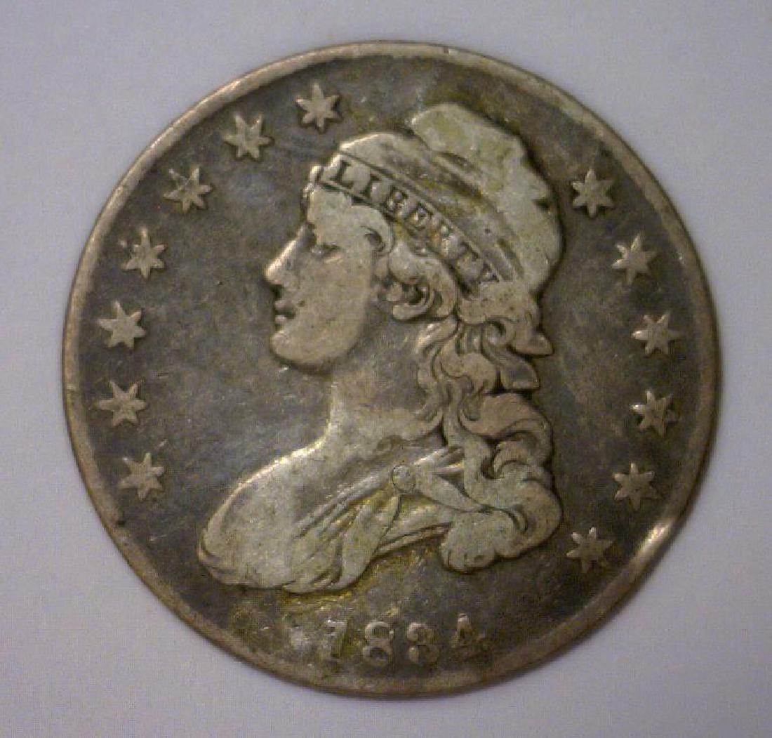 1834 Capped Bust Silver Half Fine+ (1 of 2)
