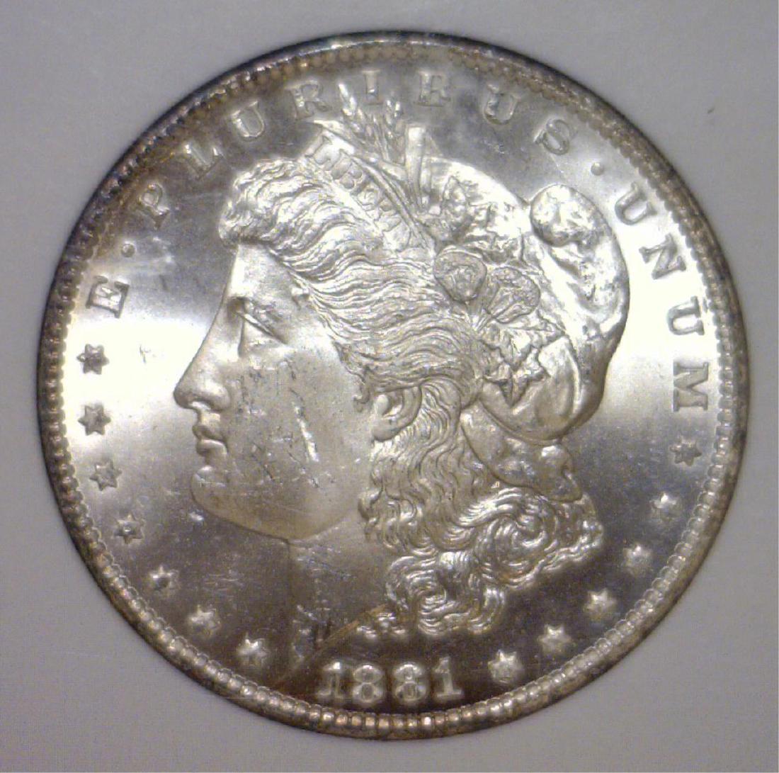 1881-CC Morgan Silver Dollar NGC MS63 (1 of 3)