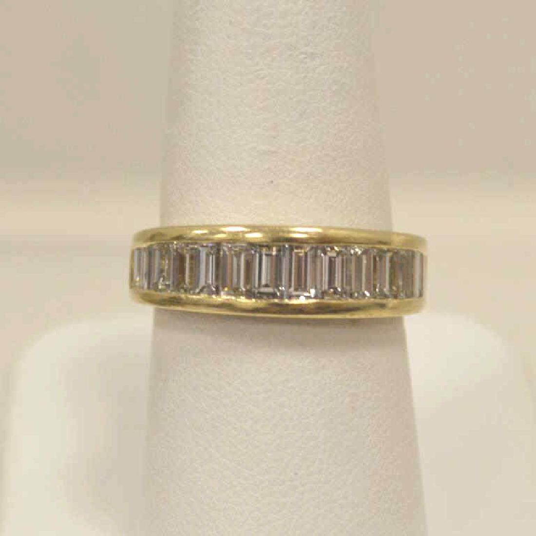 14kt yellow gold diamond wedding band (1 of 5)