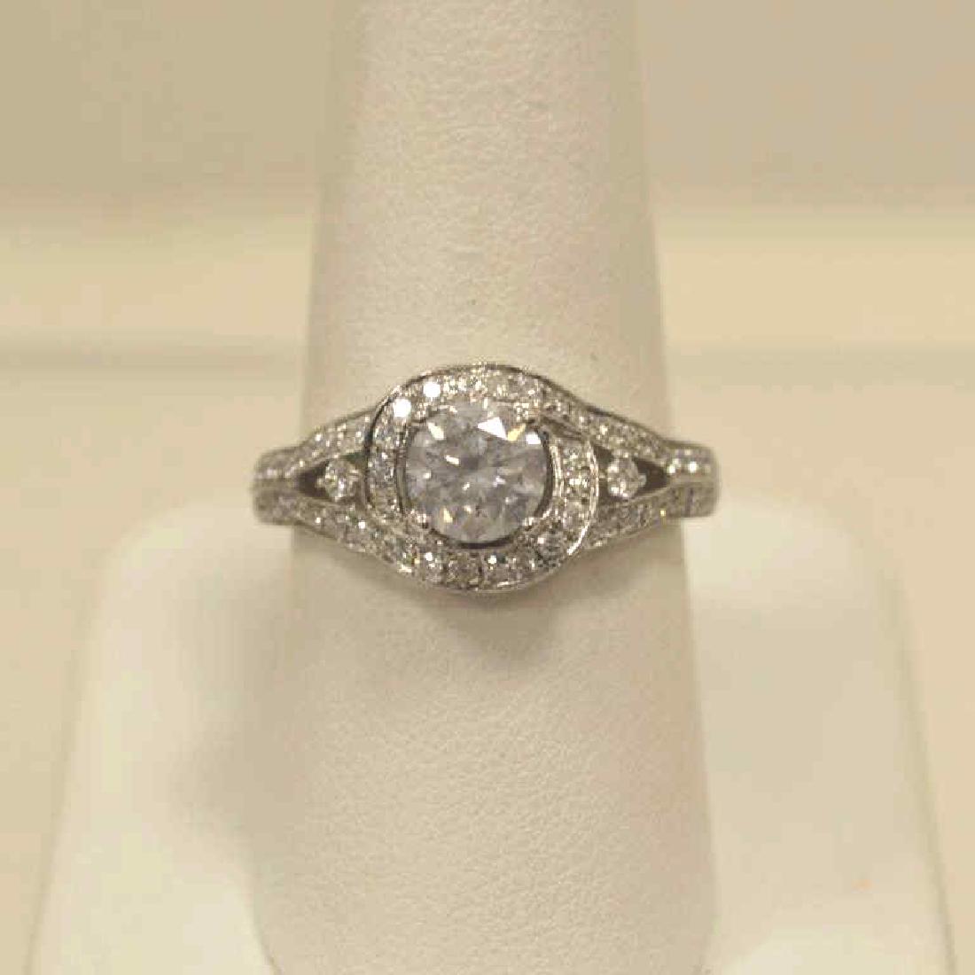 18kt white gold diamond engagement ring (1 of 7)