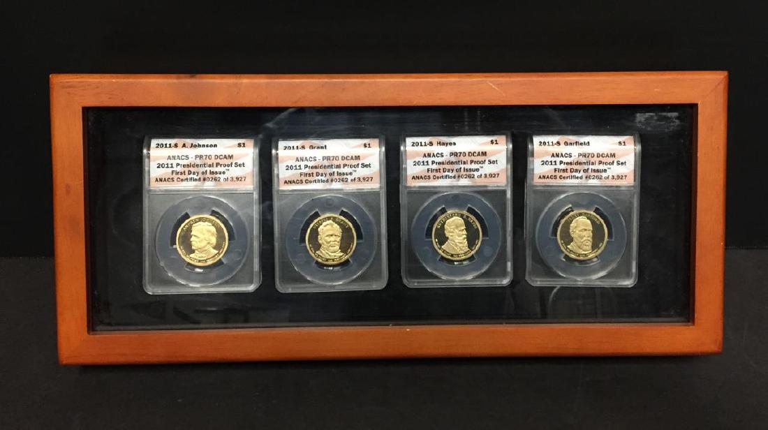 2011 Presidential $1 Proof Set 1st Day ANACS PR70 (1 of 3)