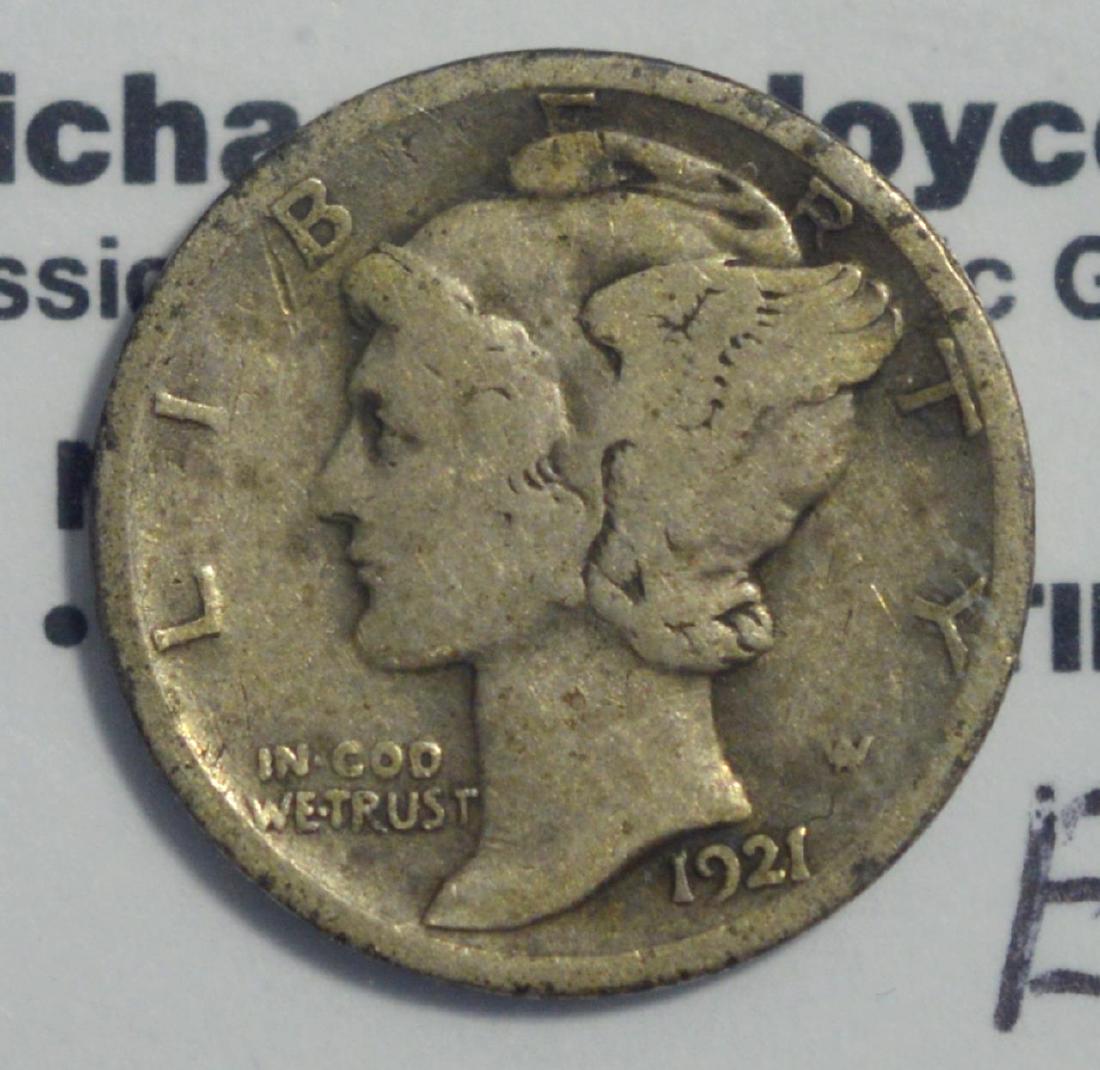 1921-D Mercury Dime VG (1 of 3)