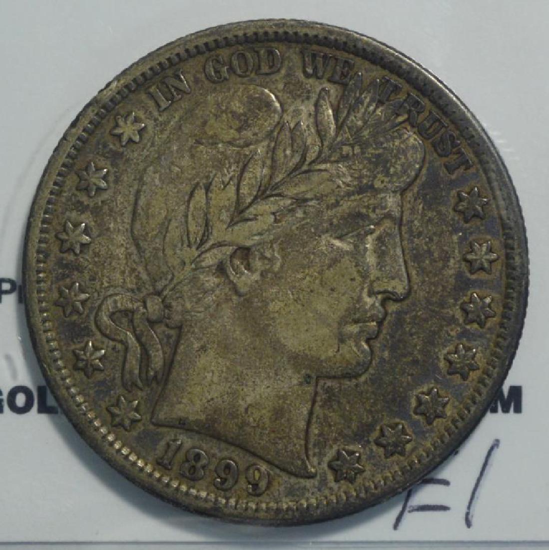 1899 Barber Half Dollar VF (1 of 3)