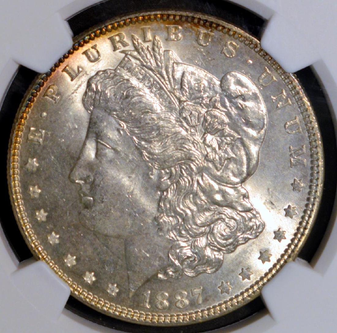 1887 Morgan Silver Dollar NGC MS 63 (1 of 3)