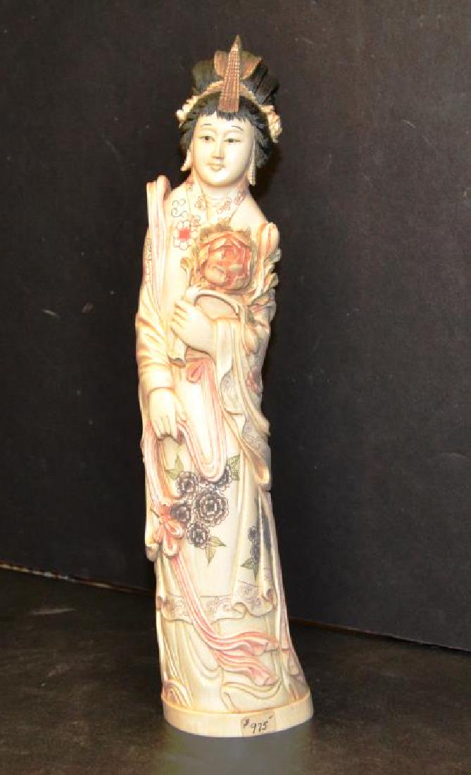 Hand Carved Ivory Statue/Figure of an Empress