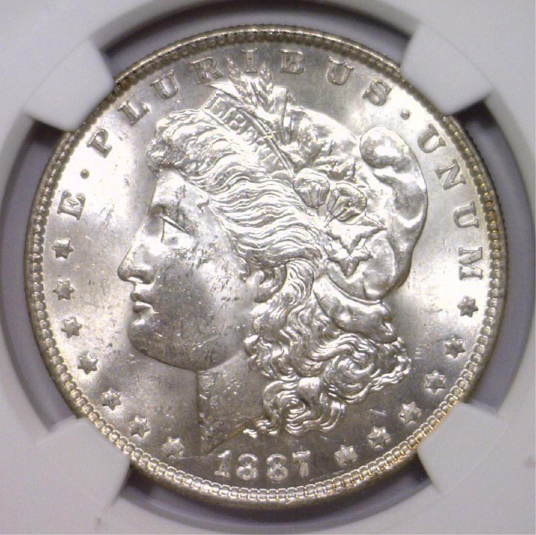 1887 Morgan Silver Dollar NGC MS63 (1 of 3)
