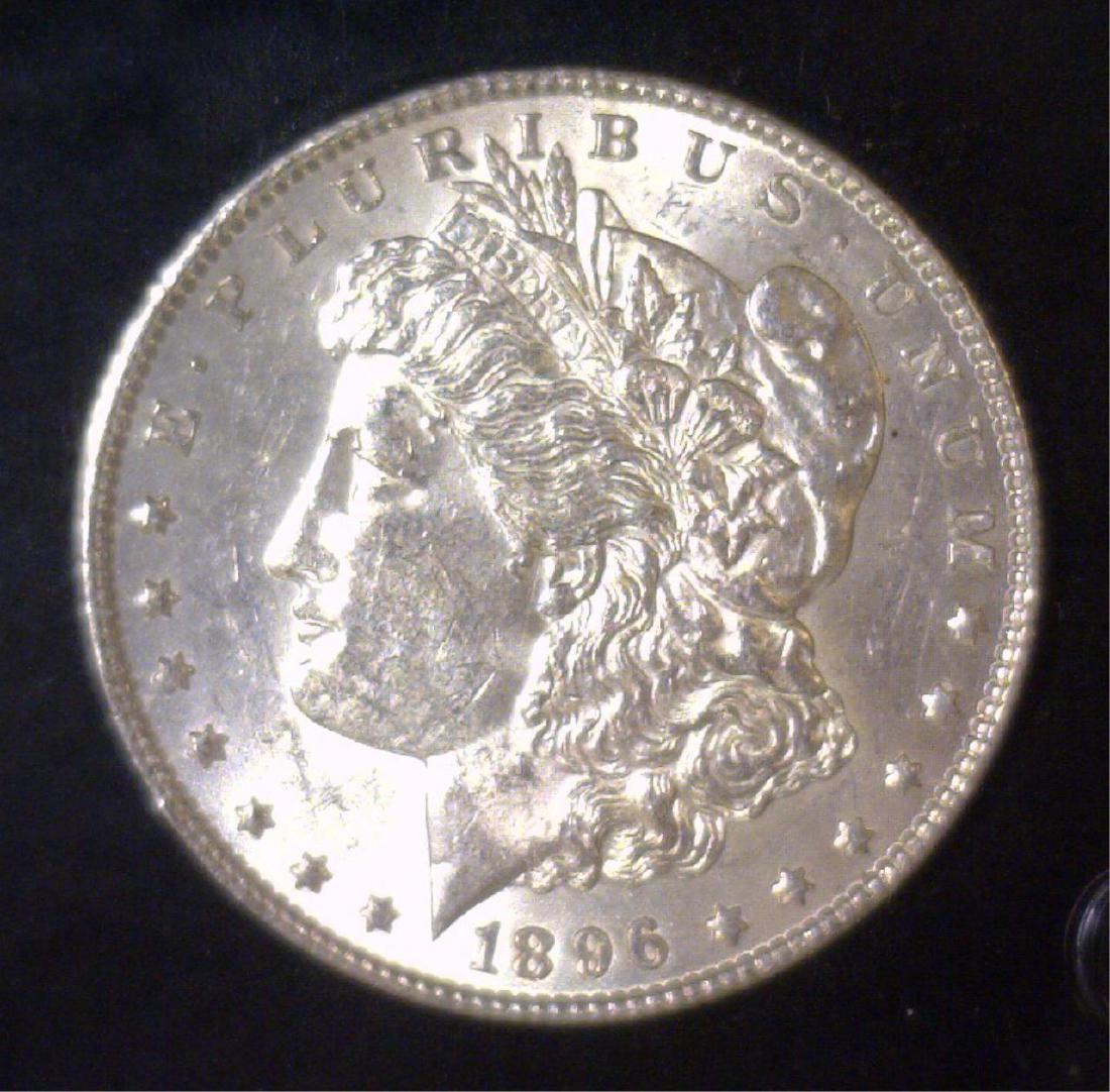 1896 Morgan Silver Dollar BU Uncirculated UNC (1 of 3)