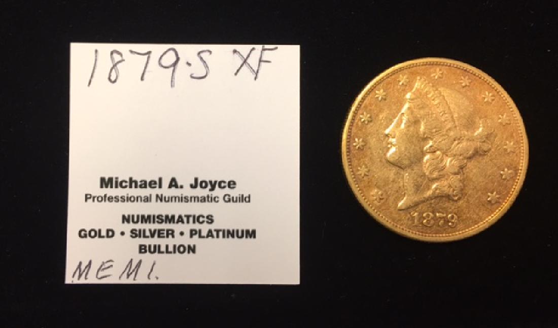 1879-S $20 Liberty Gold Double Eagle XF (1 of 2)