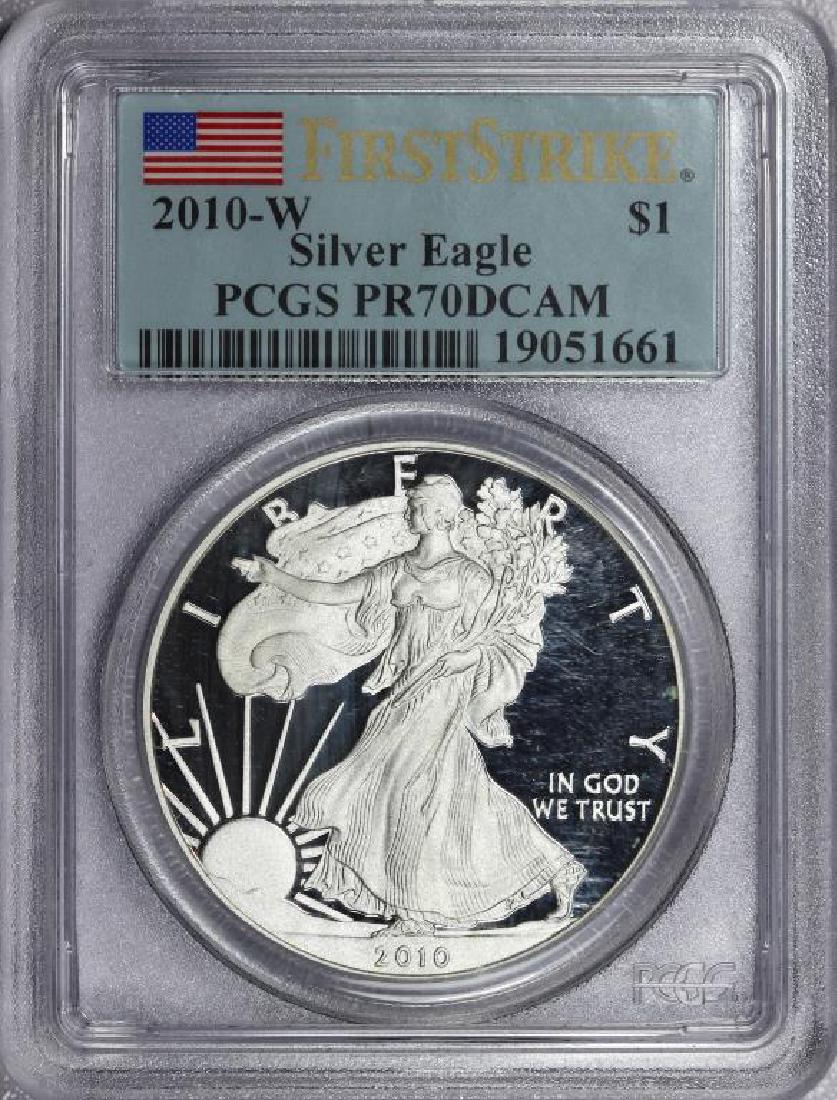2010-W Proof Silver Eagle PCGS PR70 DCAM (1 of 2)