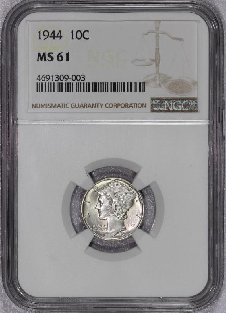 1944 Mercury Silver Dime NGC MS61 (1 of 2)