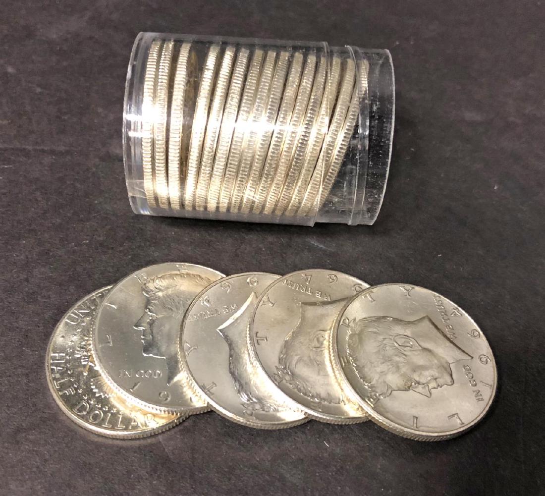 1964 Kennedy Silver Half BU Uncirculated Roll 20pc (1 of 2)