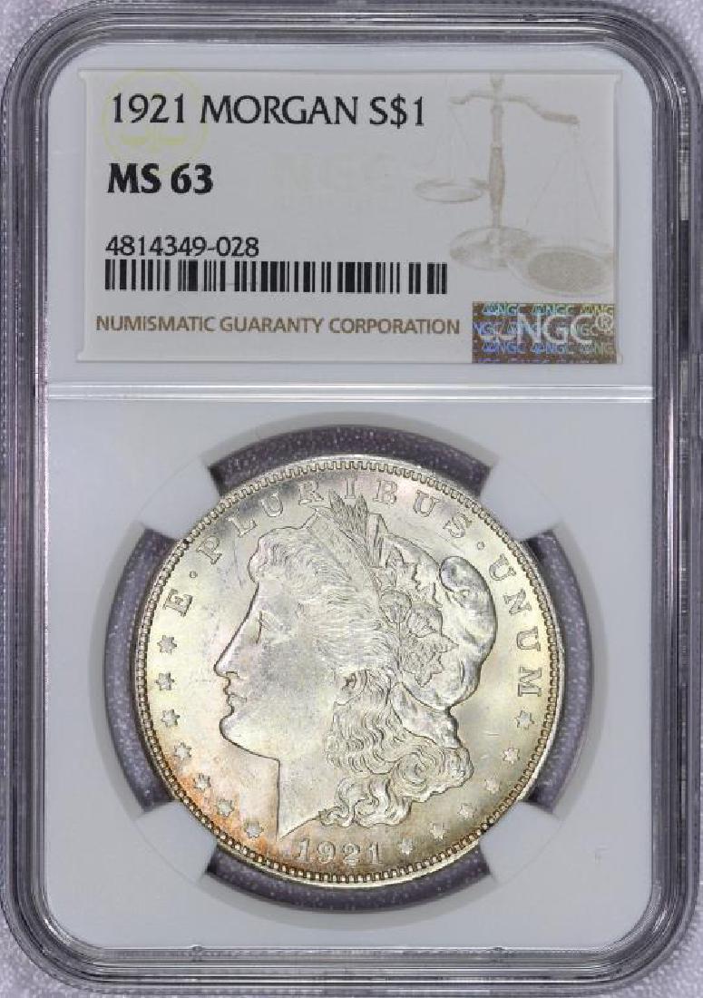 1921 Morgan Silver Dollar NGC MS63 (1 of 2)
