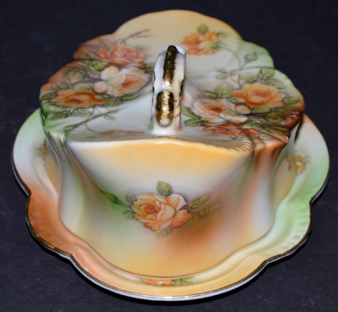 Vintage R&S Painted Covered Butter/Cheese Dish (1 of 6)