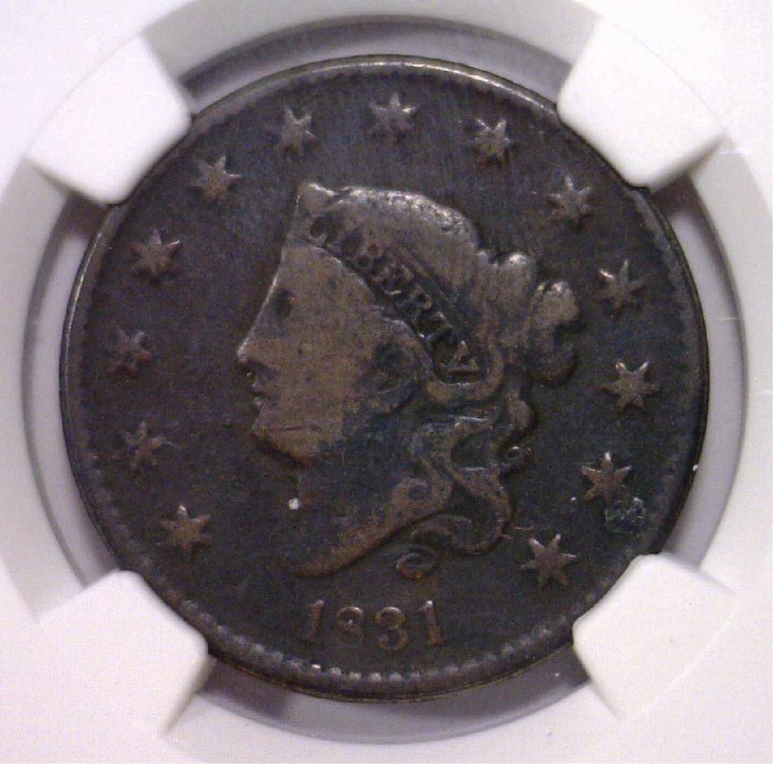 1831 Liberty Head Large Cent NGC Good details (1 of 3)