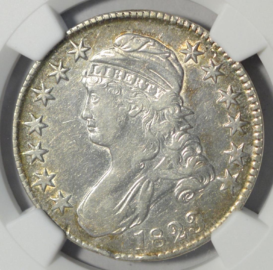 1823 Patched 3 Capped Bust Half Dollar NGC XF Det. (1 of 3)