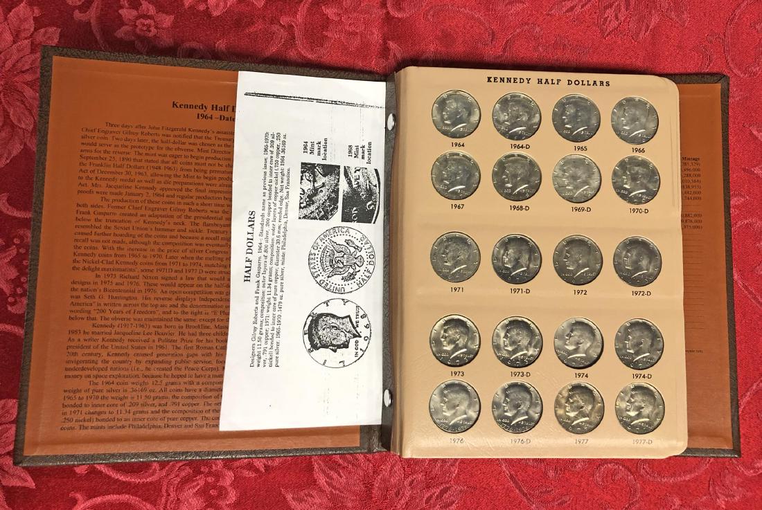 1964-2007 P&D Kennedy Half Set Silver & Clad BU (1 of 7)