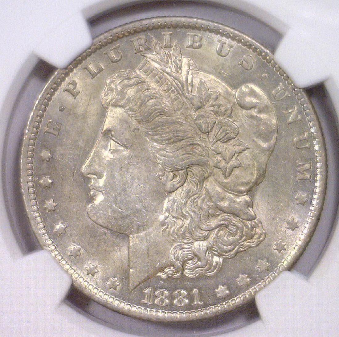 1881-O Morgan Silver Dollar NGC AU58 (1 of 3)