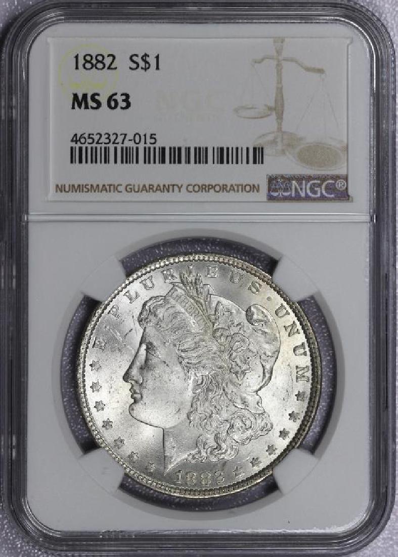 1882 Morgan Silver Dollar NGC MS63 (1 of 2)