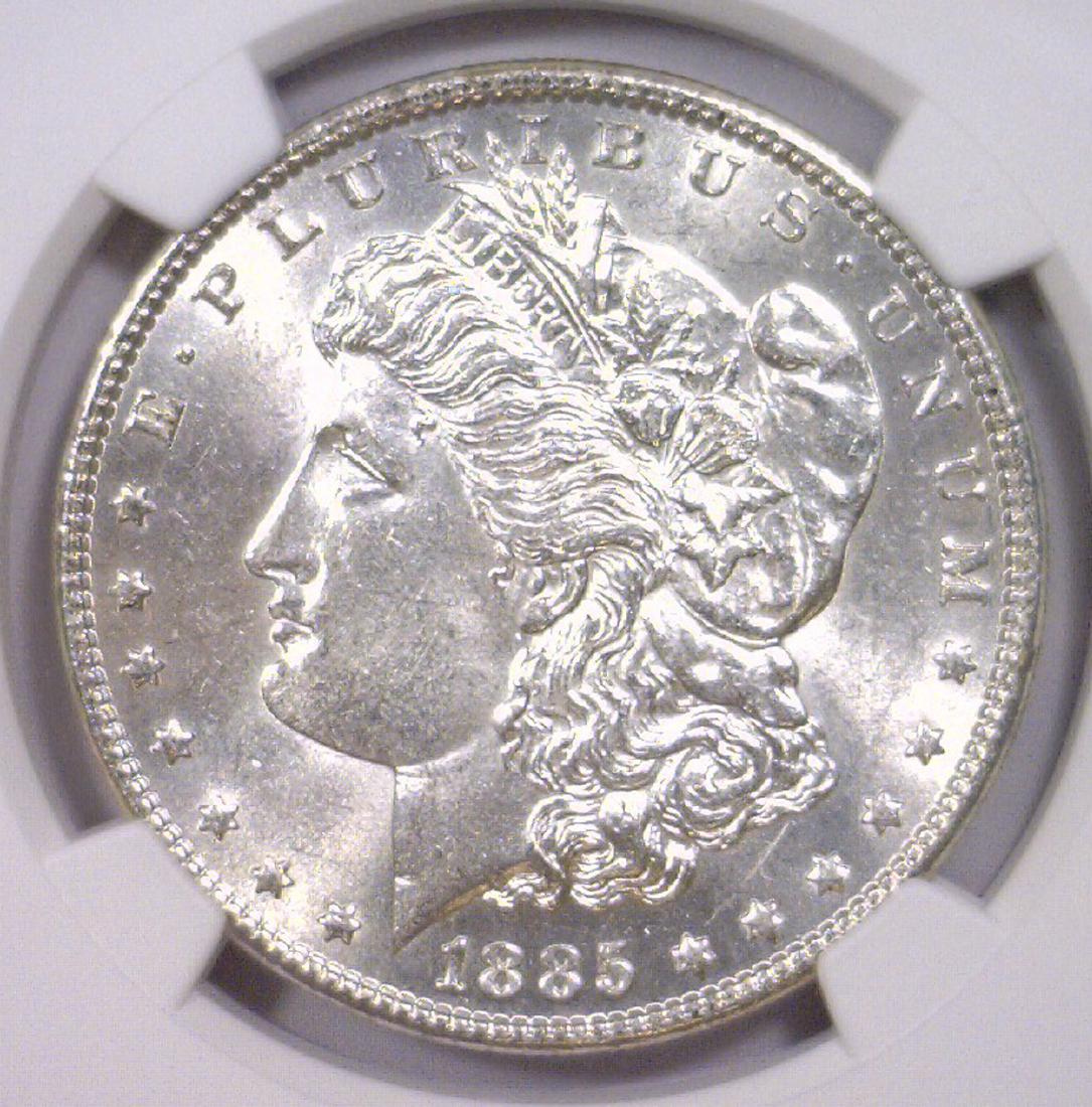 1885 Morgan Silver Dollar NGC AU58 (1 of 3)