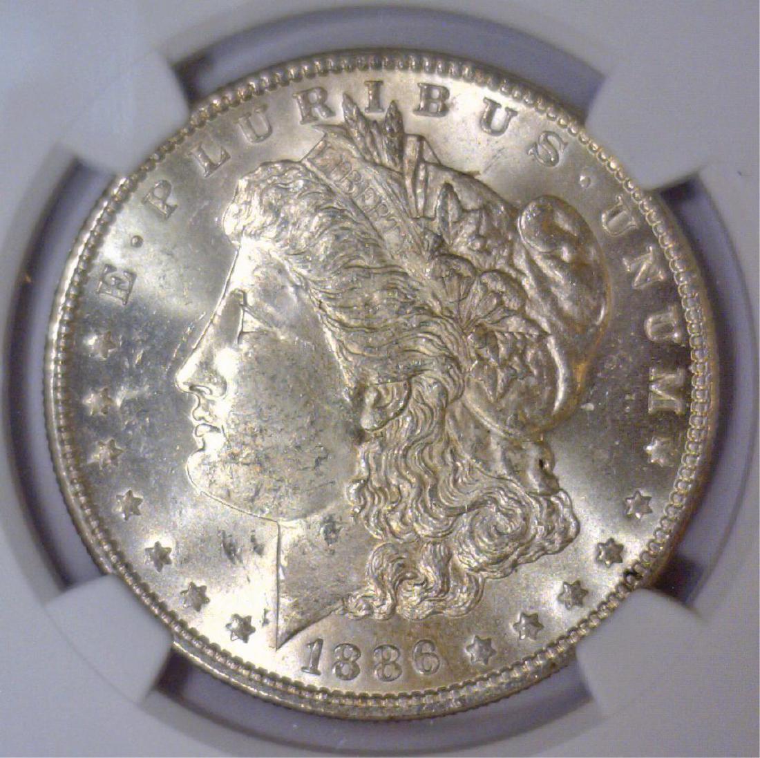 1886 Morgan Silver Dollar NGC MS62 (1 of 3)