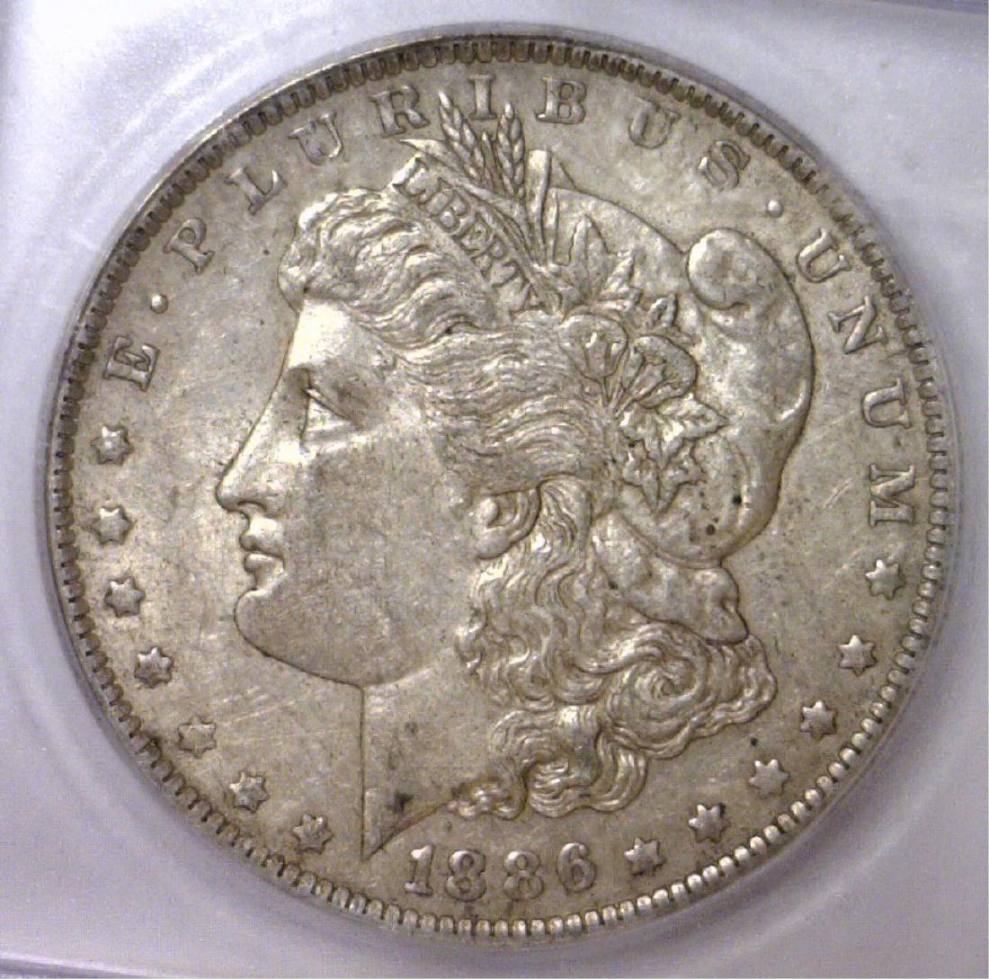 1886-O Morgan Silver Dollar ICG AU55 (1 of 3)