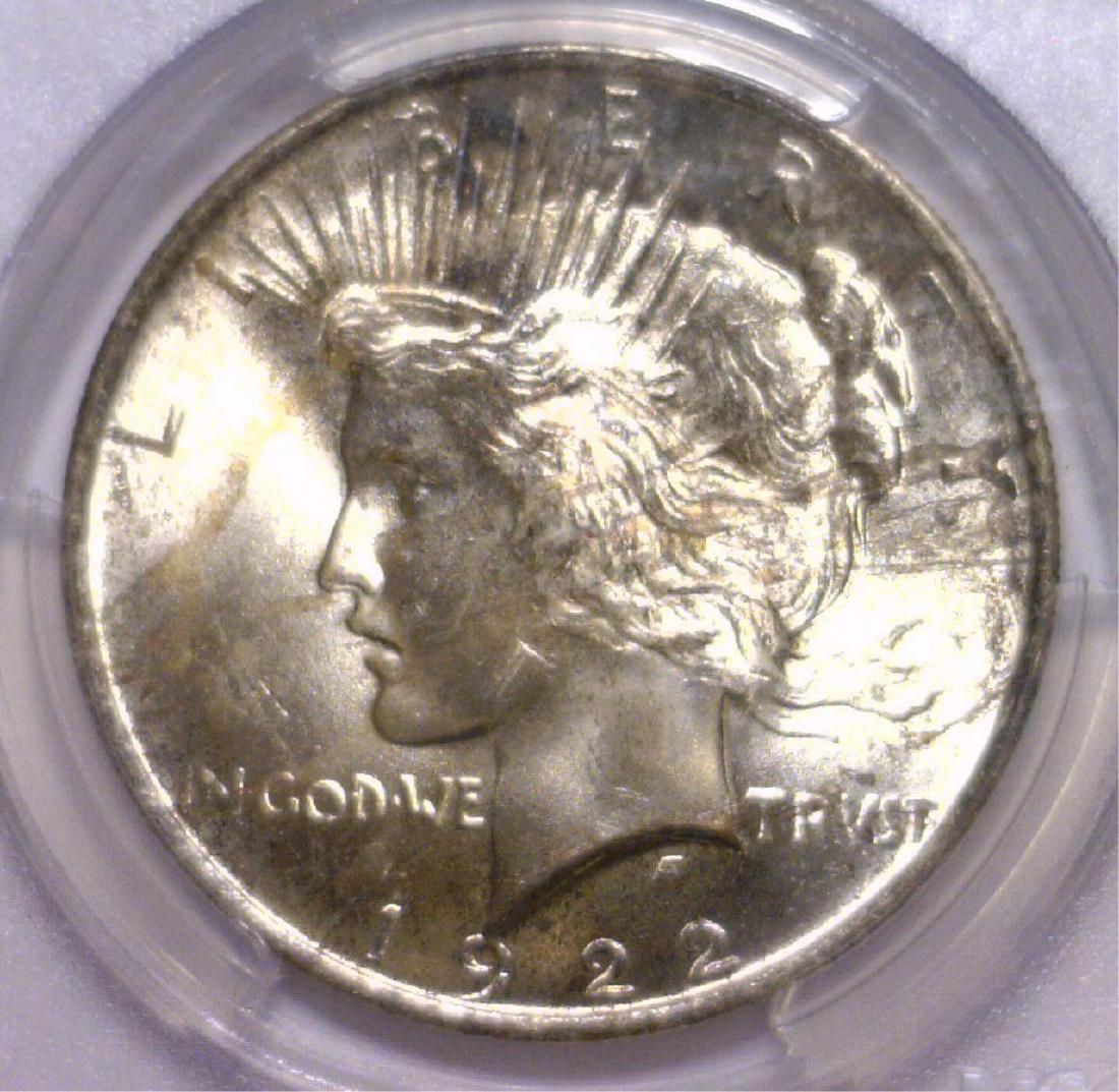 1922 Peace Silver Dollar PCGS MS65 (1 of 3)