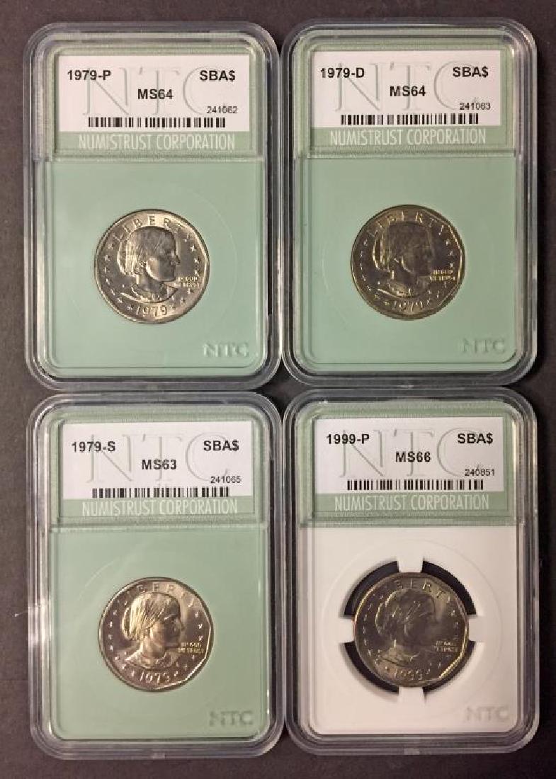1979 P-D-S & 1999-P Susan Anthony SBA $1 NTC MS (1 of 2)