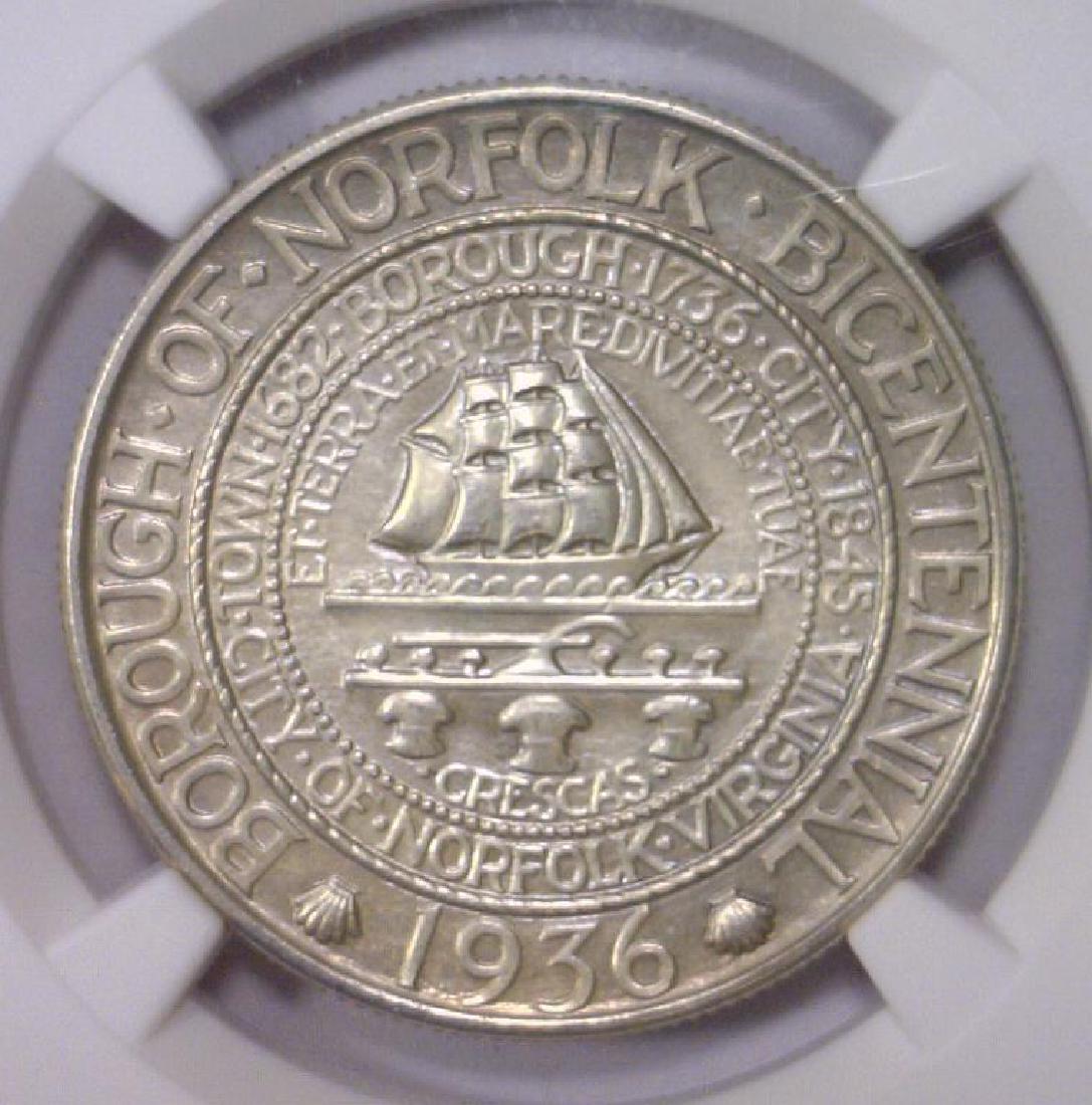 1936 Norfolk Silver Commemorative Half NGC UNC det (1 of 3)