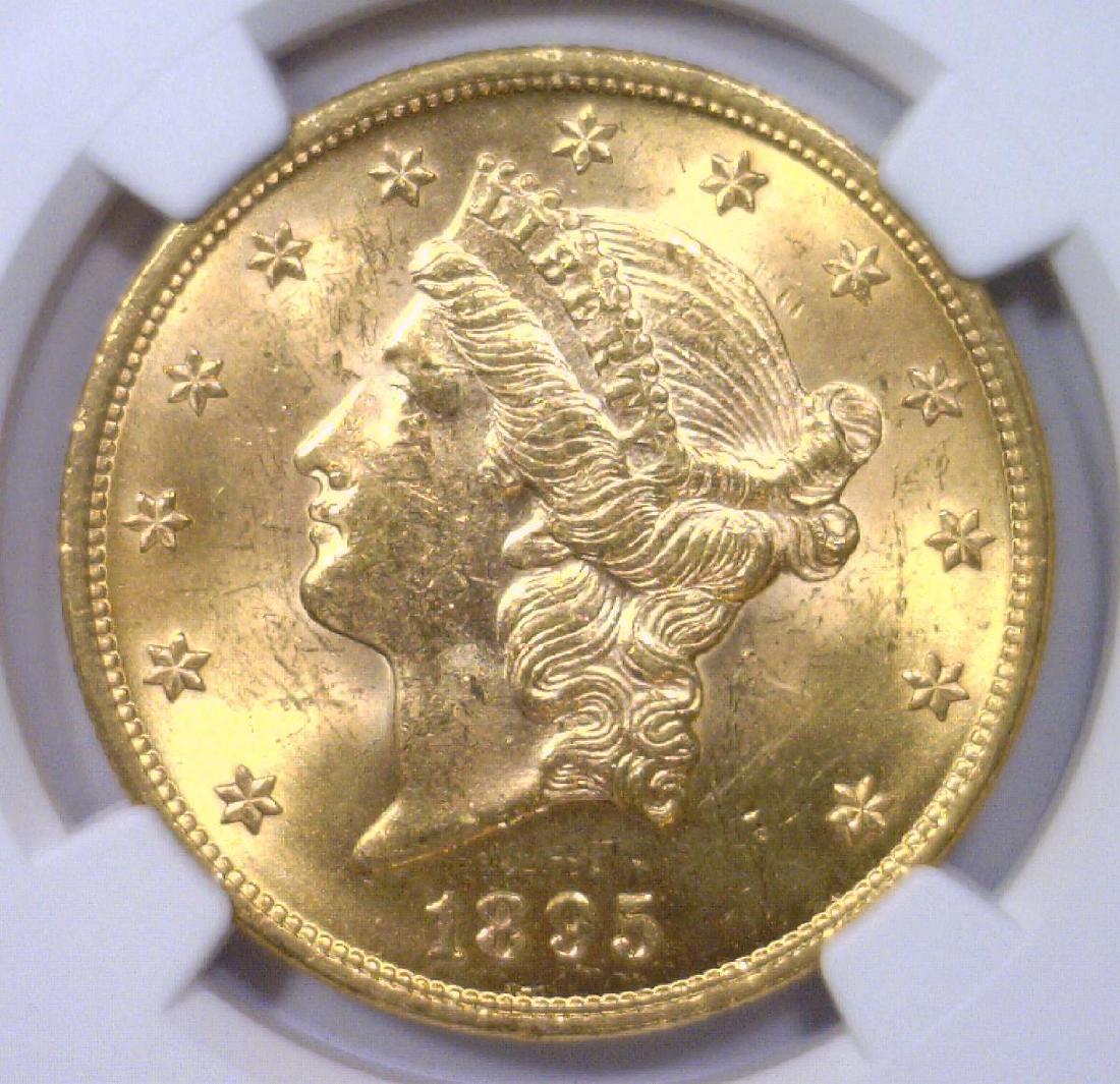1895 $20 Liberty Gold Double Eagle NGC MS62 (1 of 3)