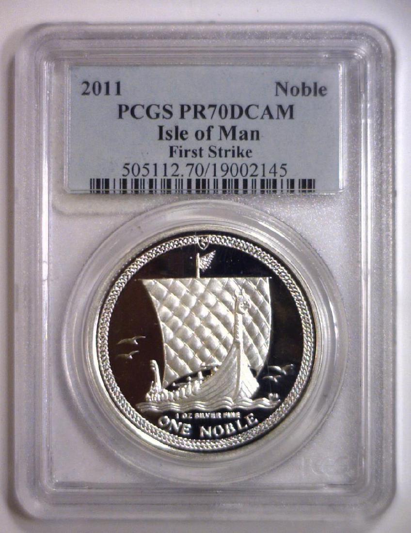 2011 Silver Noble Isle Of Man PCGS PR70 DCAM FS (1 of 4)