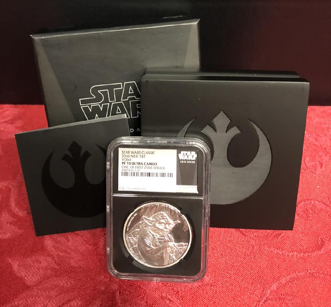 2016 Silver $2 Star Wars YODA Niue NGC PF70 UCAM (1 of 3)