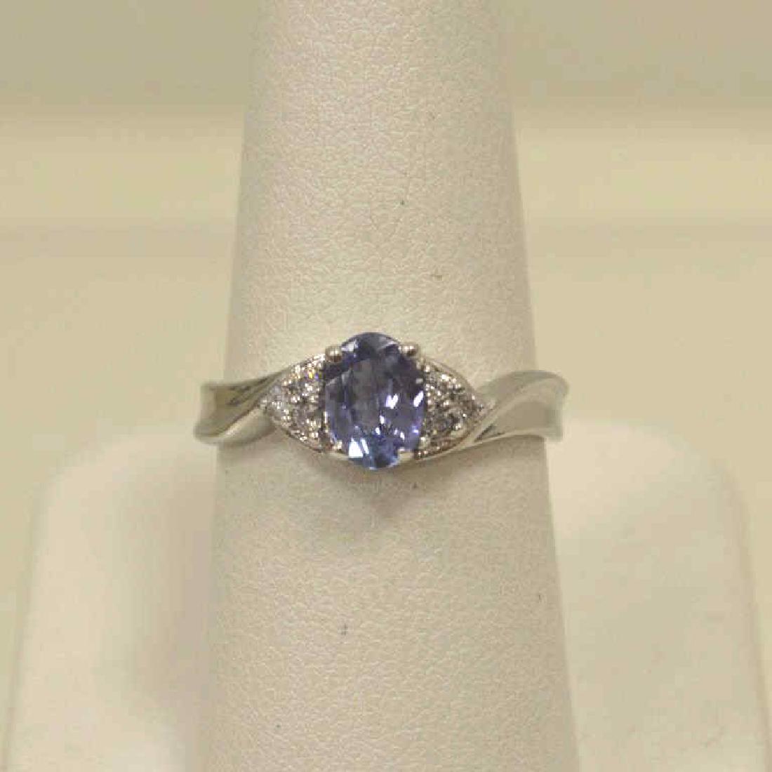 Sterling silver tanzanite ring (1 of 5)