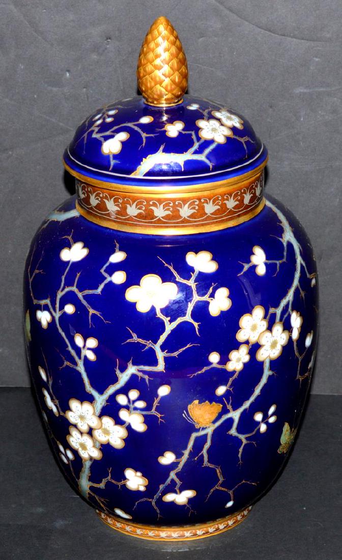 Vintage KPM Cobalt Blue Lidded Vase (1 of 7)