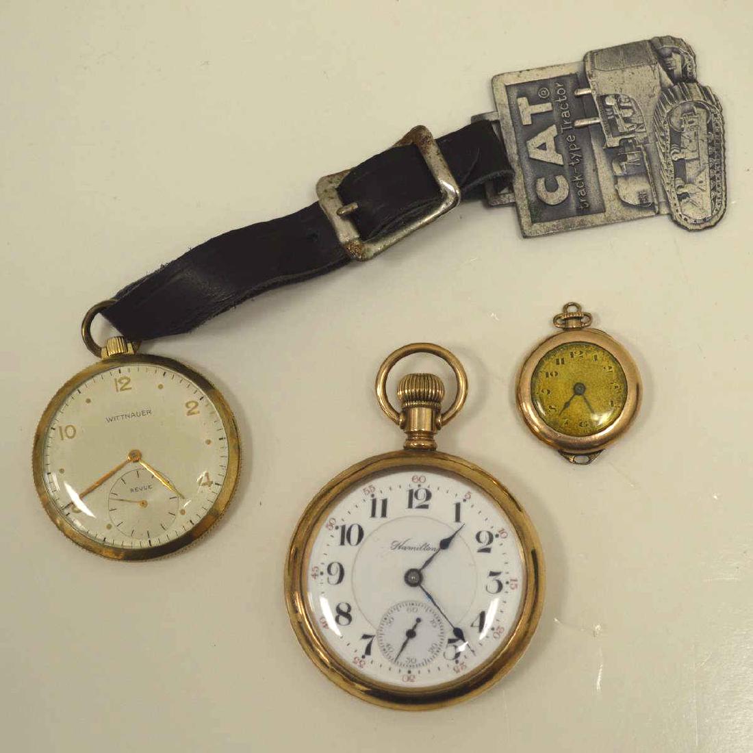 Lot of gold plated pocket watches (1 of 8)