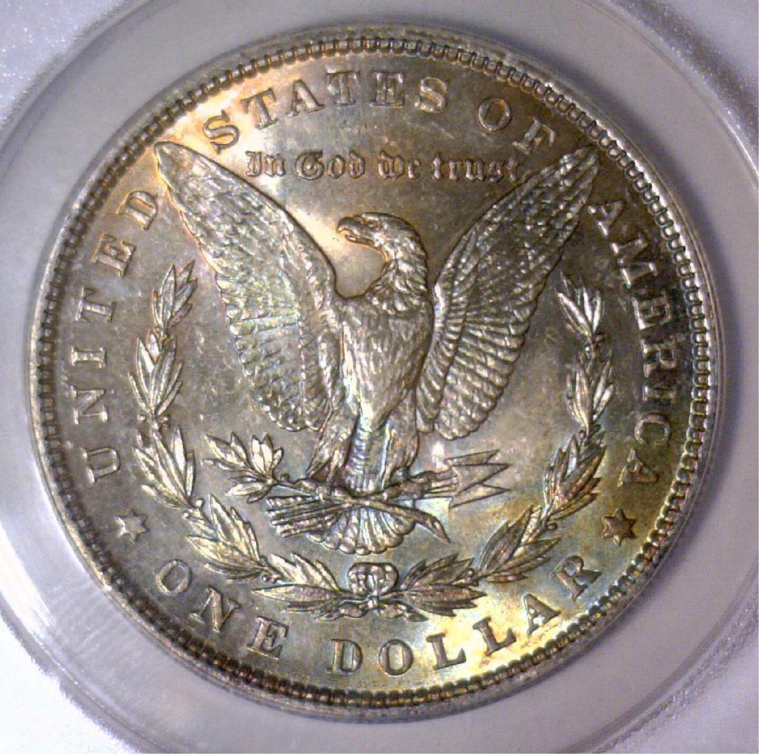 1886 Morgan Silver $1 Rainbow Reverse ANACS MS62 (1 of 3)
