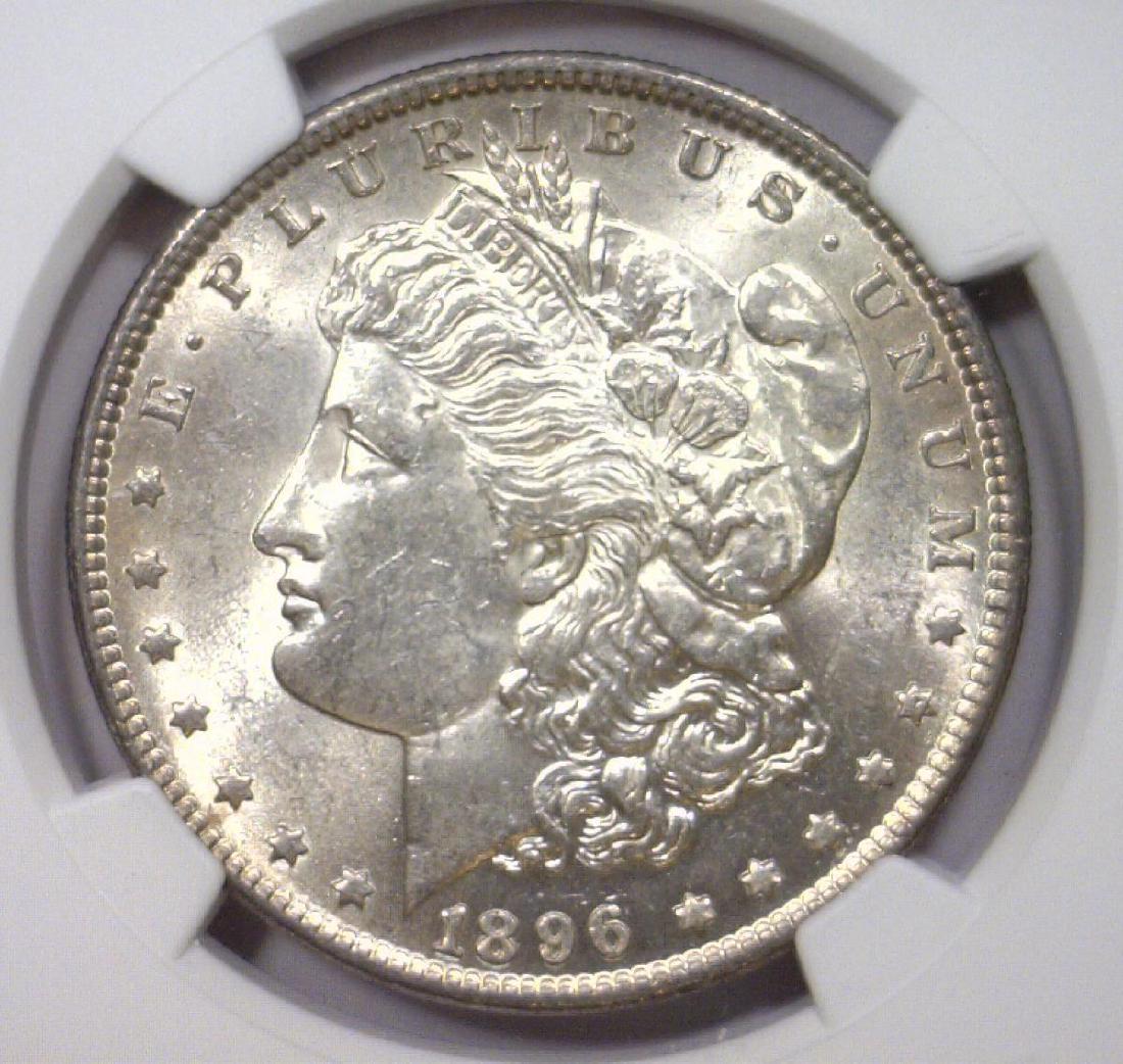 1896 Morgan Silver Dollar NGC MS61 (1 of 3)