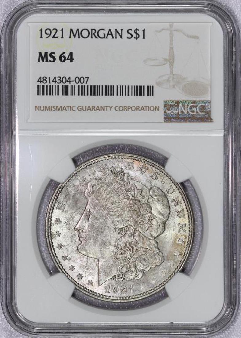 1921 Morgan Silver Dollar NGC MS64 (1 of 2)