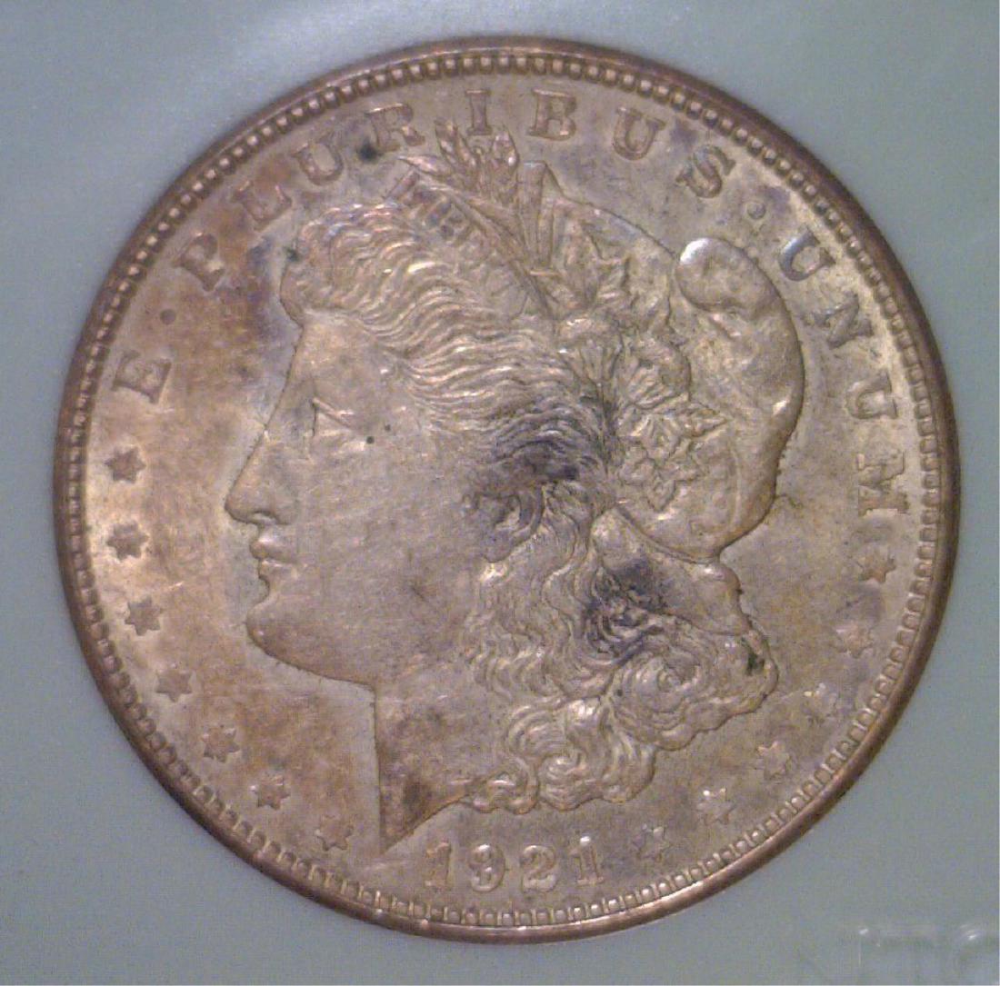 1921-D Morgan Silver Dollar Extra Fine XF (1 of 3)