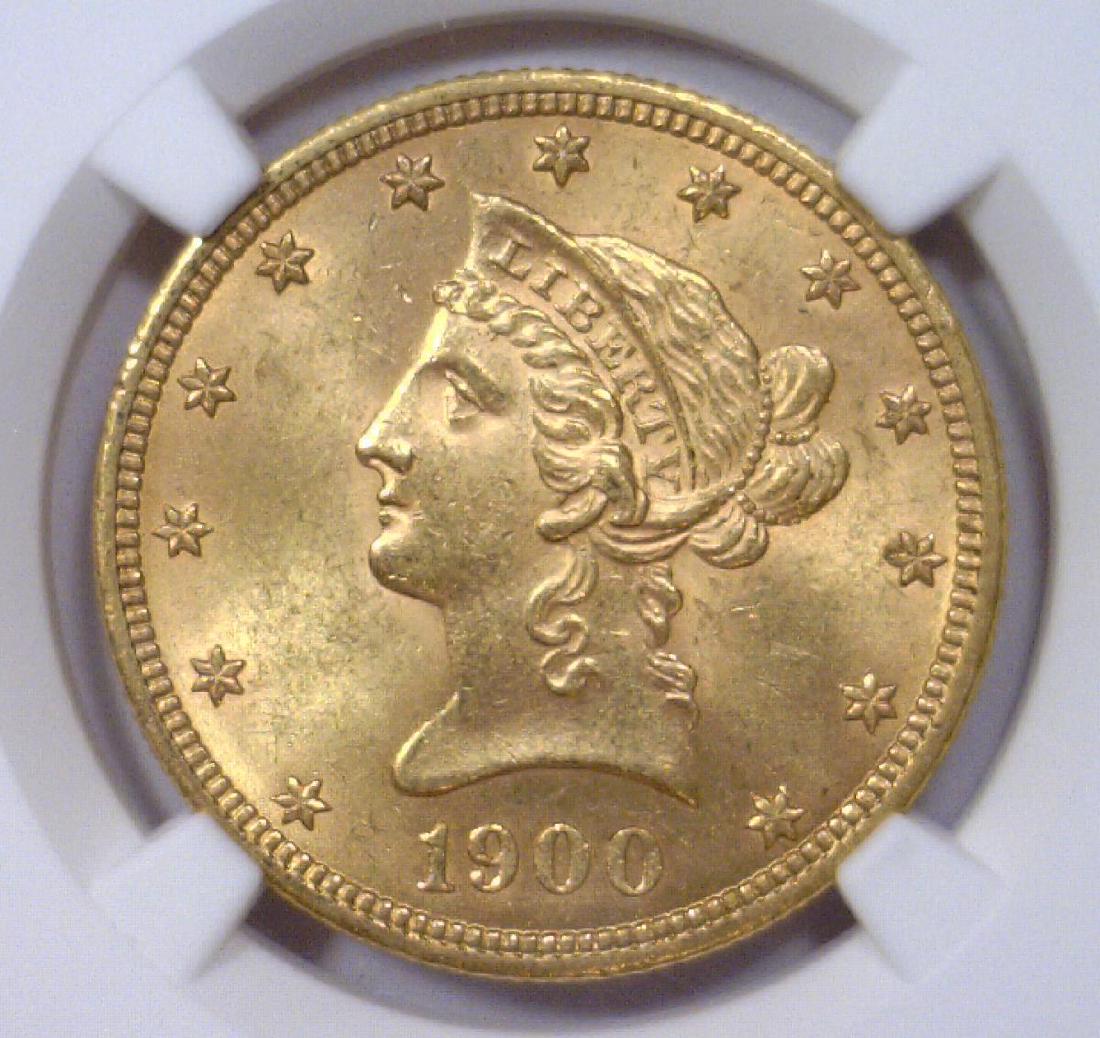 1900 $10 Liberty Head Gold Eagle NGC MS62 (1 of 3)