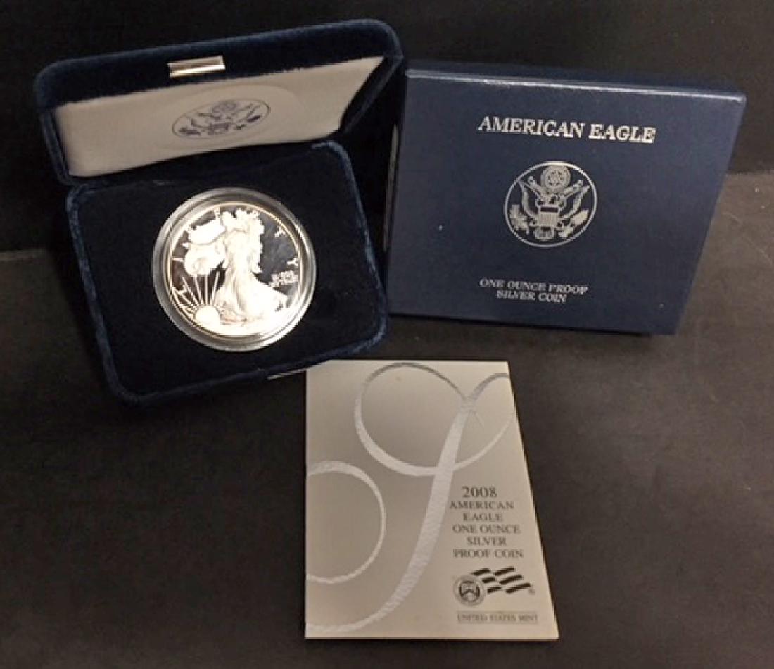 2008 Silver American Proof Eagle with Box & COA (1 of 3)