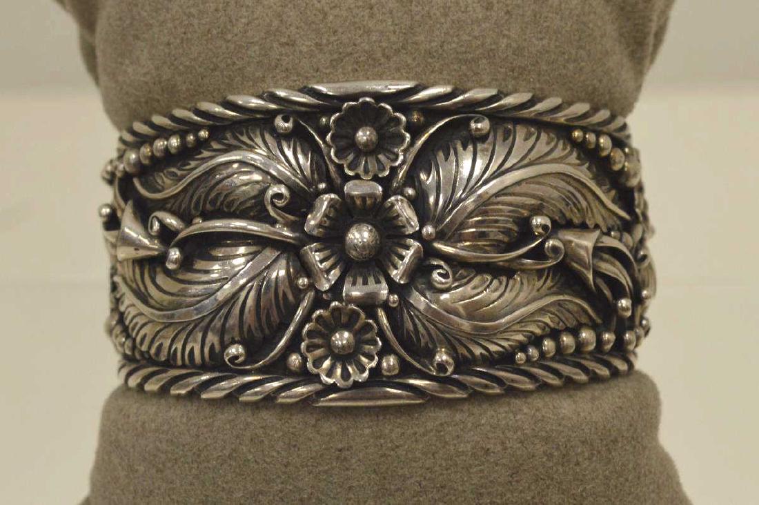 Sterling Silver Native American Cuff Bracelet (1 of 4)