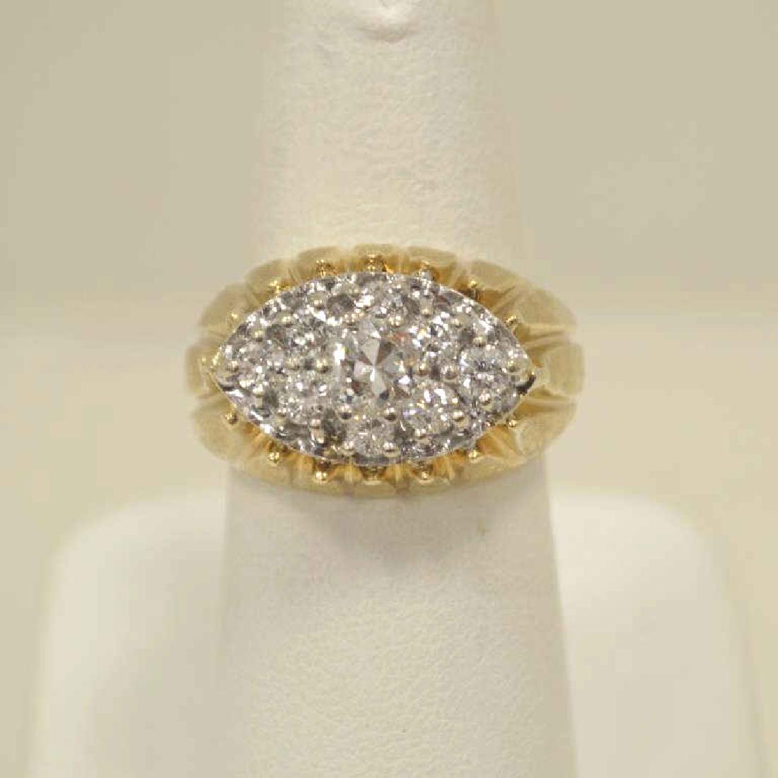 14kt yellow gold diamond ring (1 of 5)
