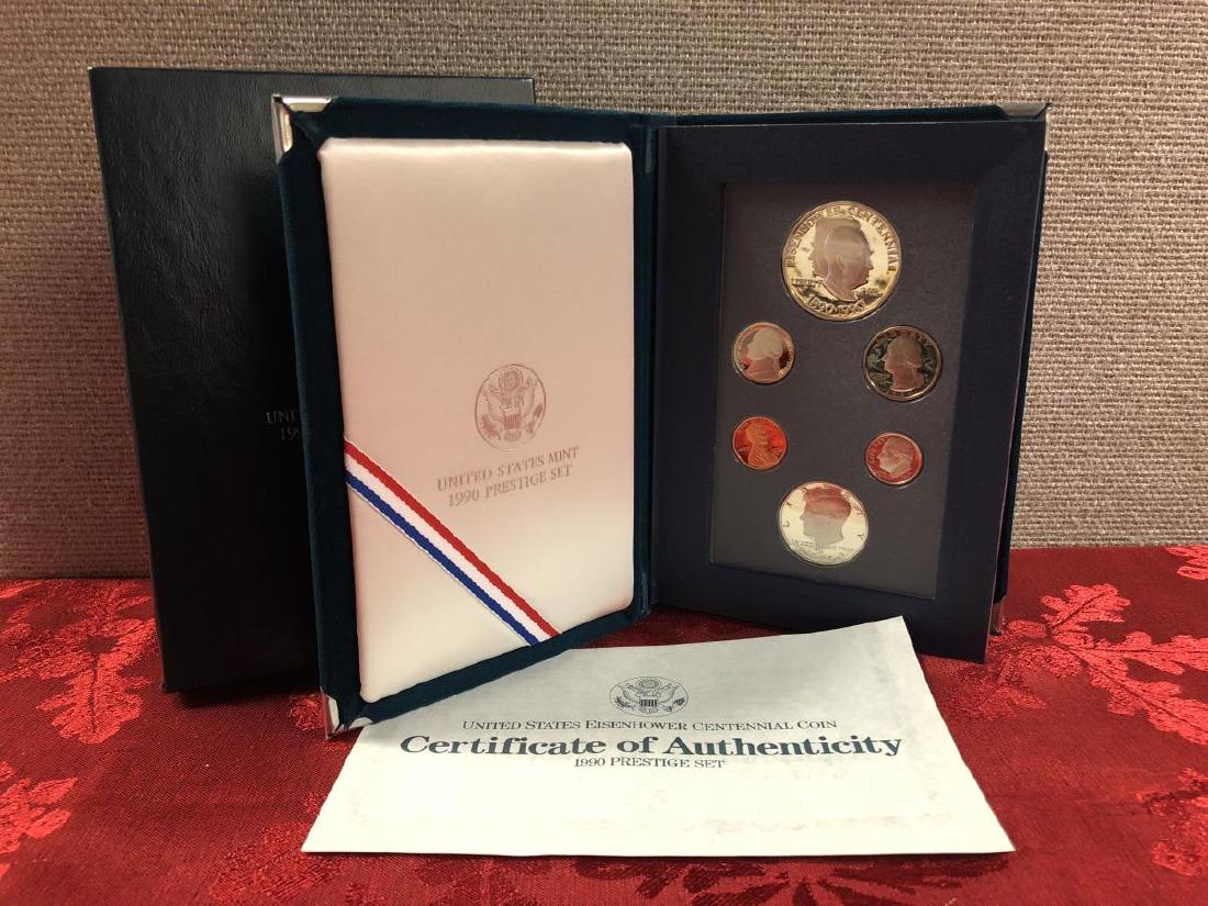 1990 Prestige Proof Set with Silver Eisenhower $1 (1 of 4)