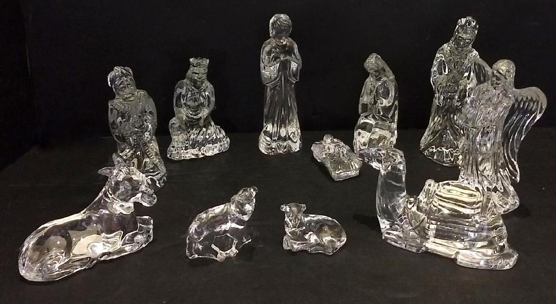 11 Waterford Crystal Nativity Figurines with Boxes