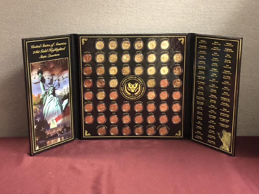 Danbury Mint 24K Gold State Quarters Collection (1 of 7)