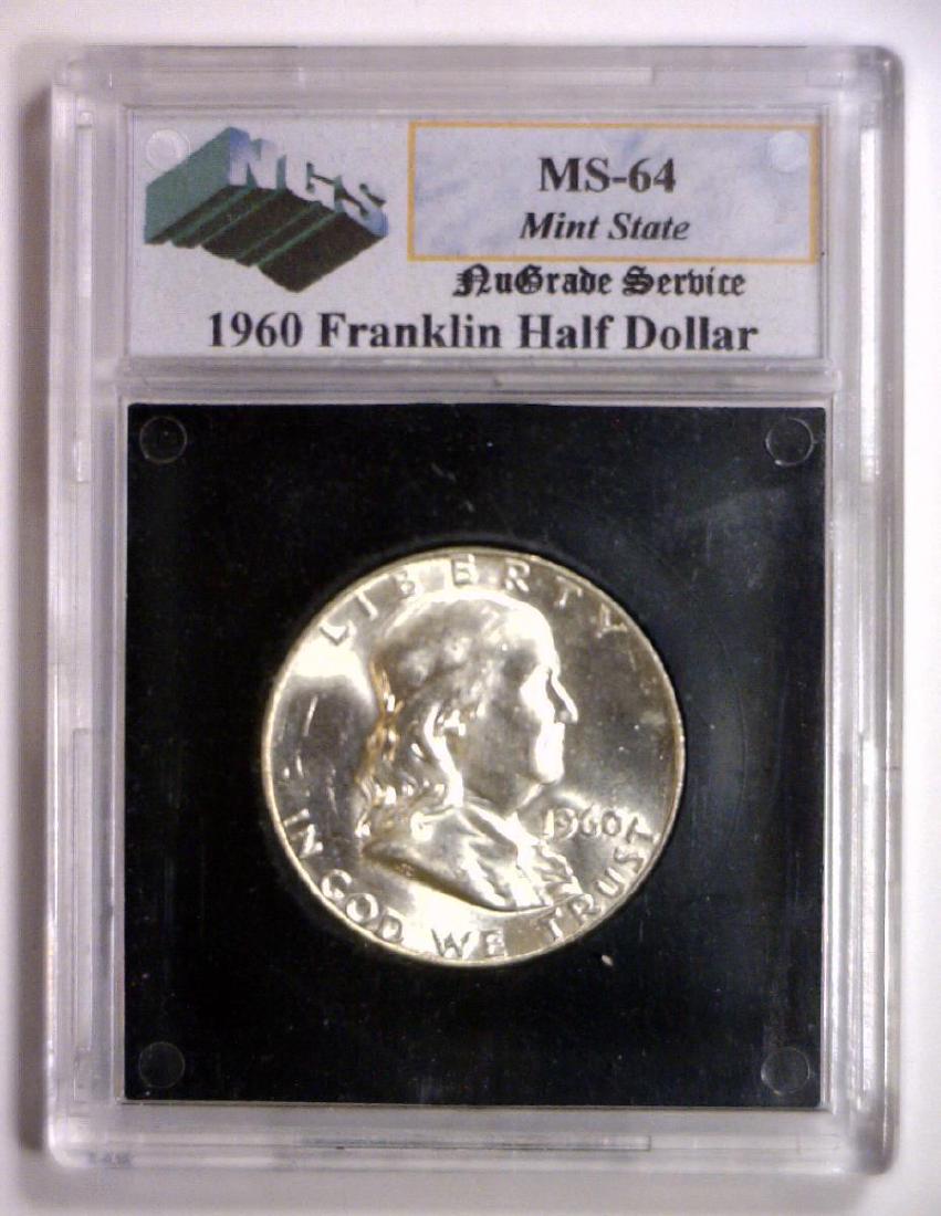 1960 Franklin Silver Half BU Brilliant Uncirc. (1 of 2)