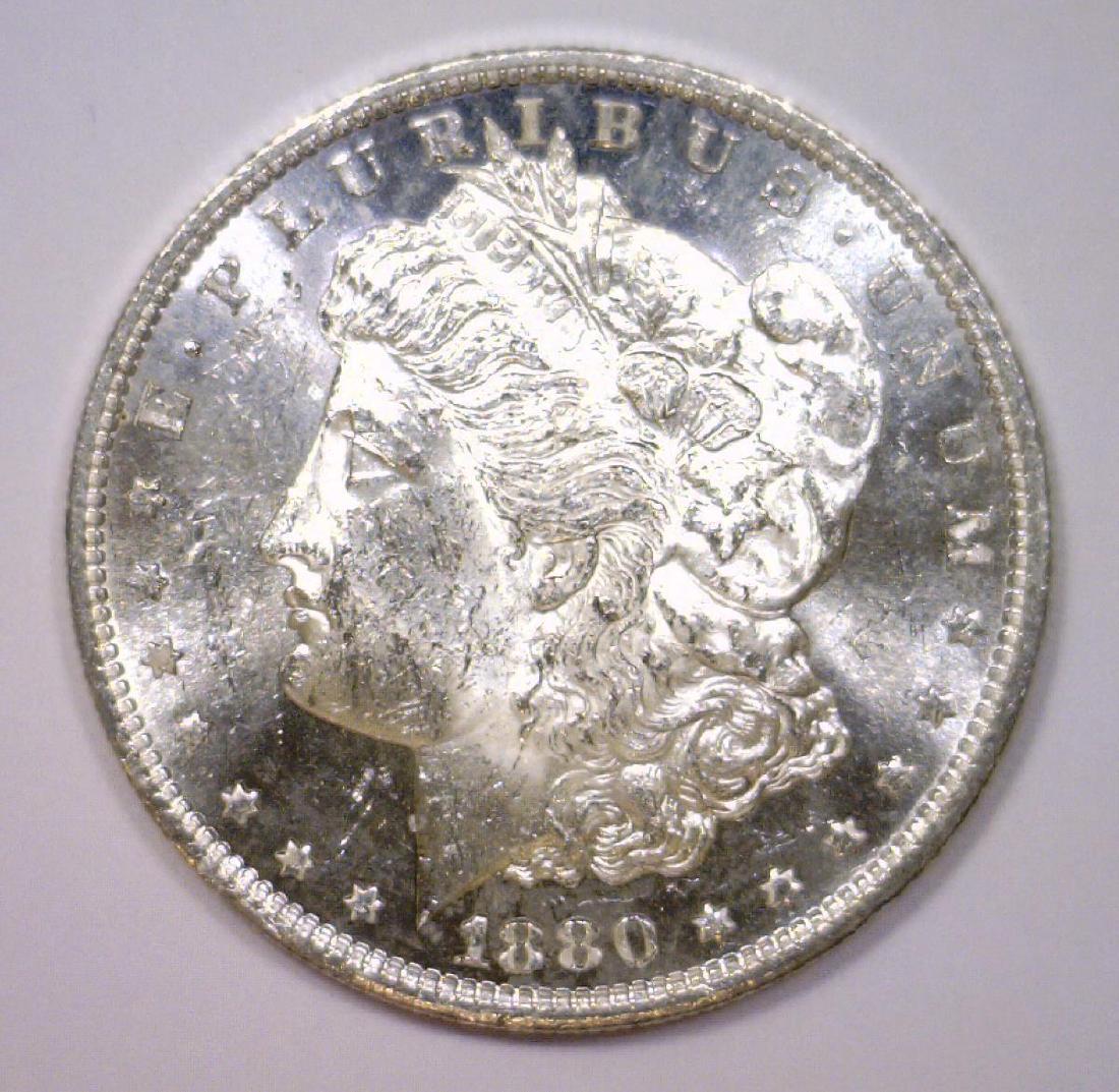 1880-S Morgan Silver Dollar BU (1 of 2)